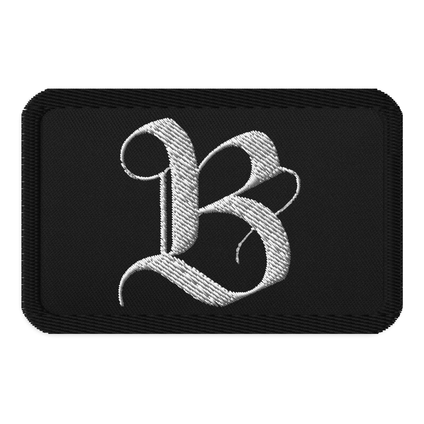 B Logo Embroidered Patch