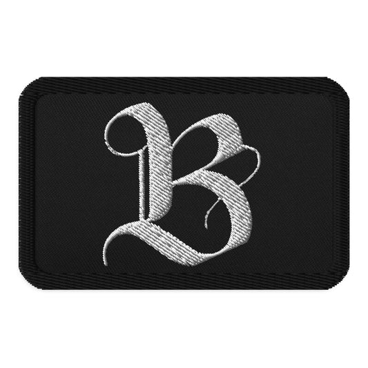 B Logo Embroidered Patch