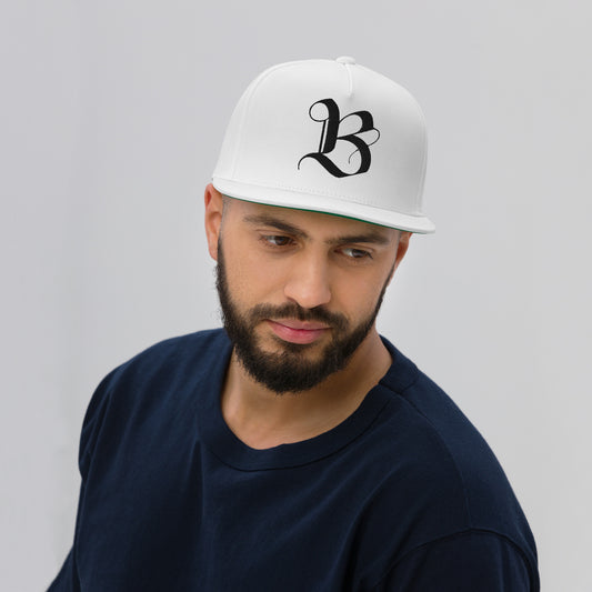 White B Logo Cap