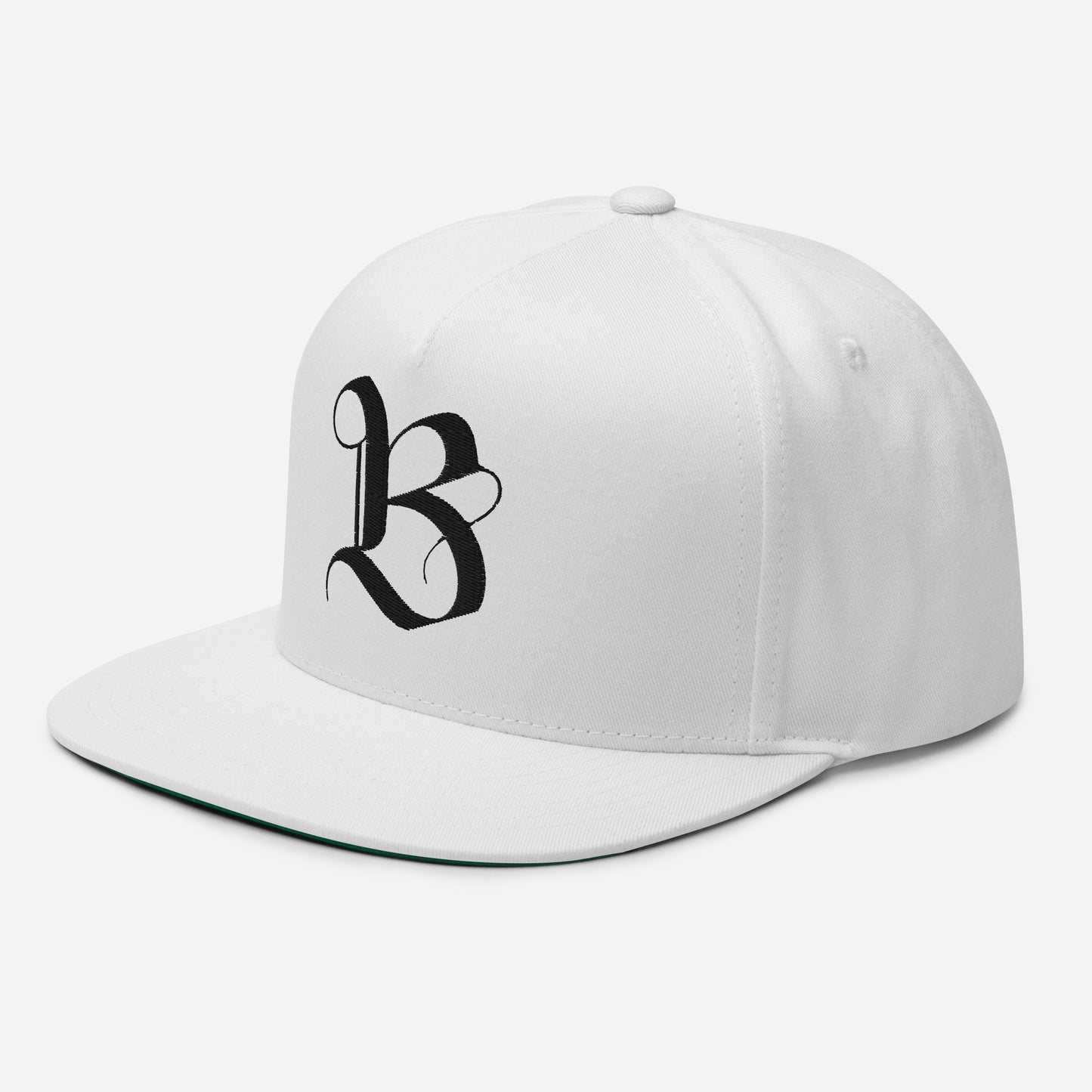 White B Logo Cap