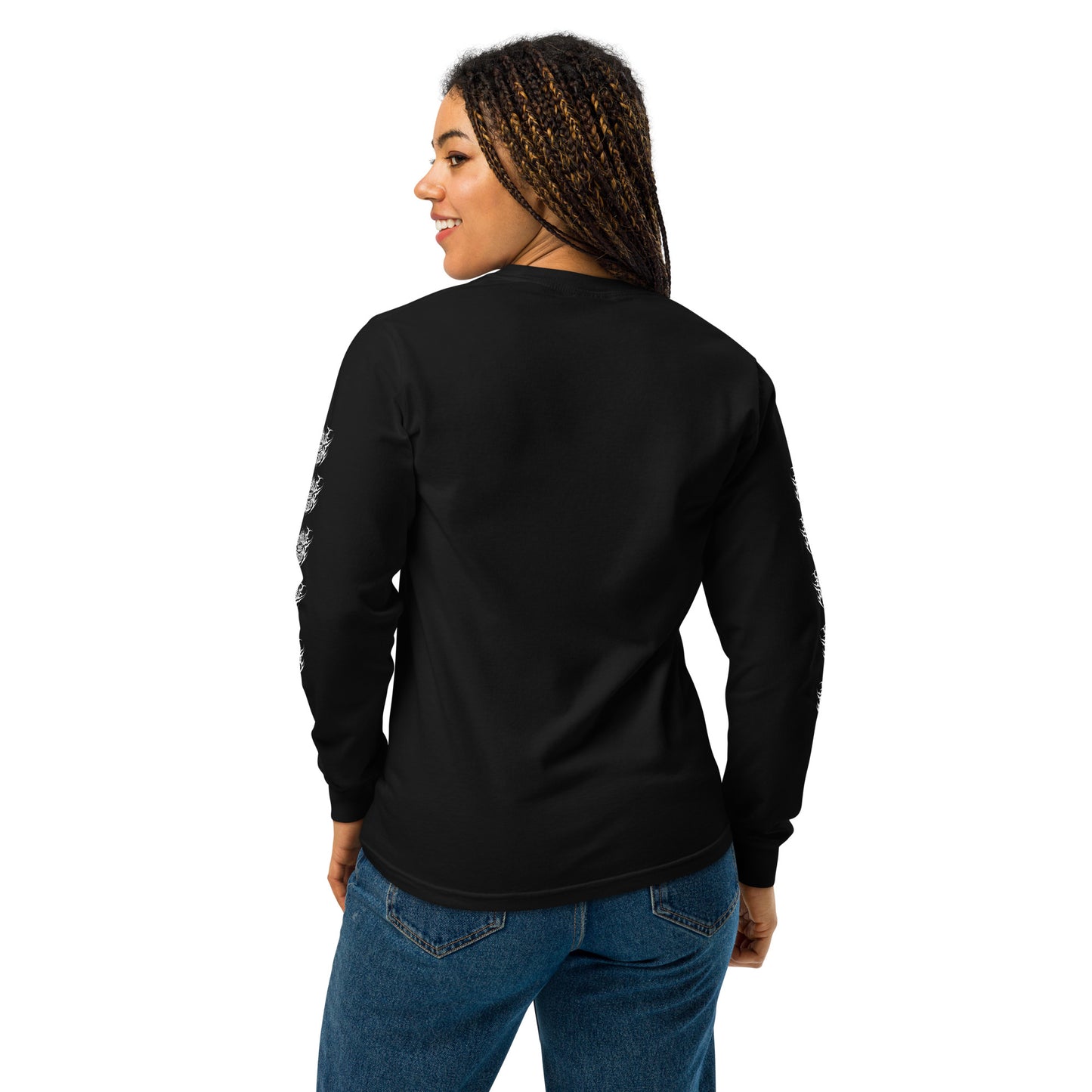 Western Comic and Logo Long-Sleeve Shirt